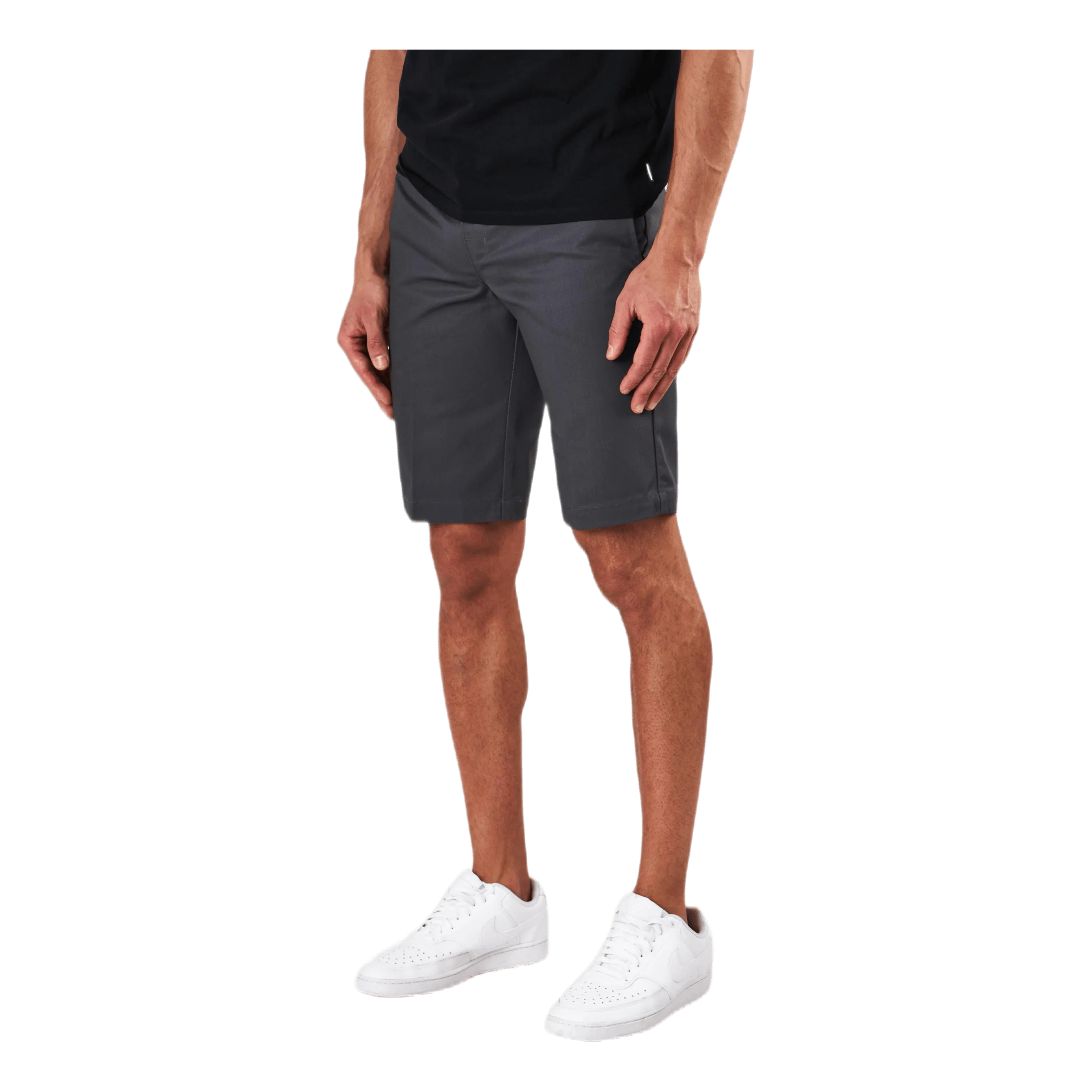 11´ Slim Straight Work Shorts Gray