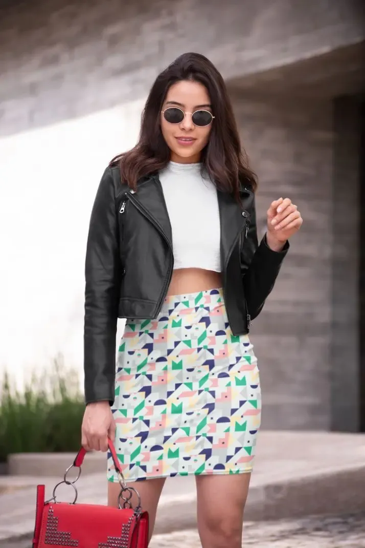 Abstract Pattren (13) Pencil Skirt