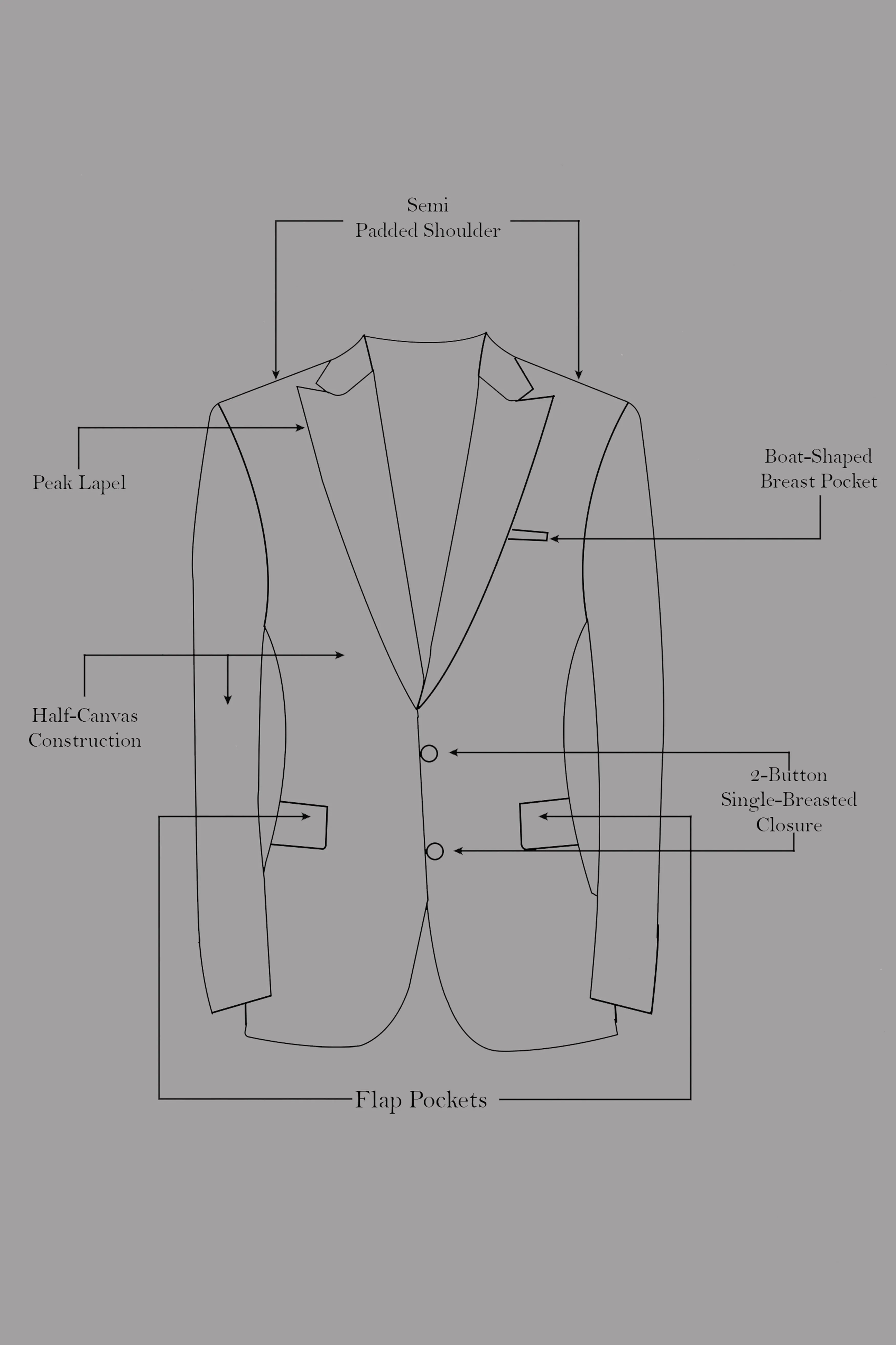 Azalea Pink And Astra Yellow MultiColour Designer Embroidered Peak Collar Tuxedo Blazer