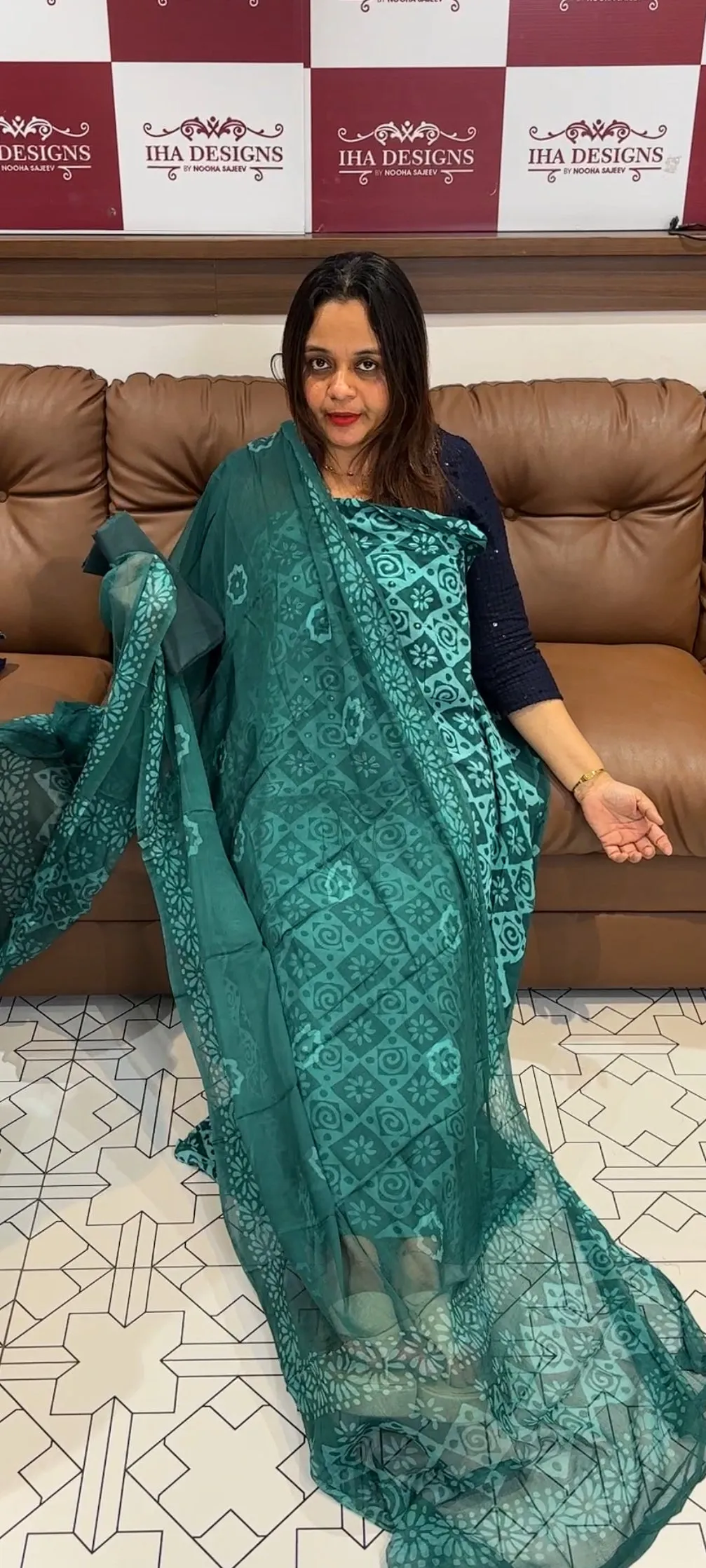 BATIK PRINTED UNSTITCHED SALWAR SUITS - IHA 14398
