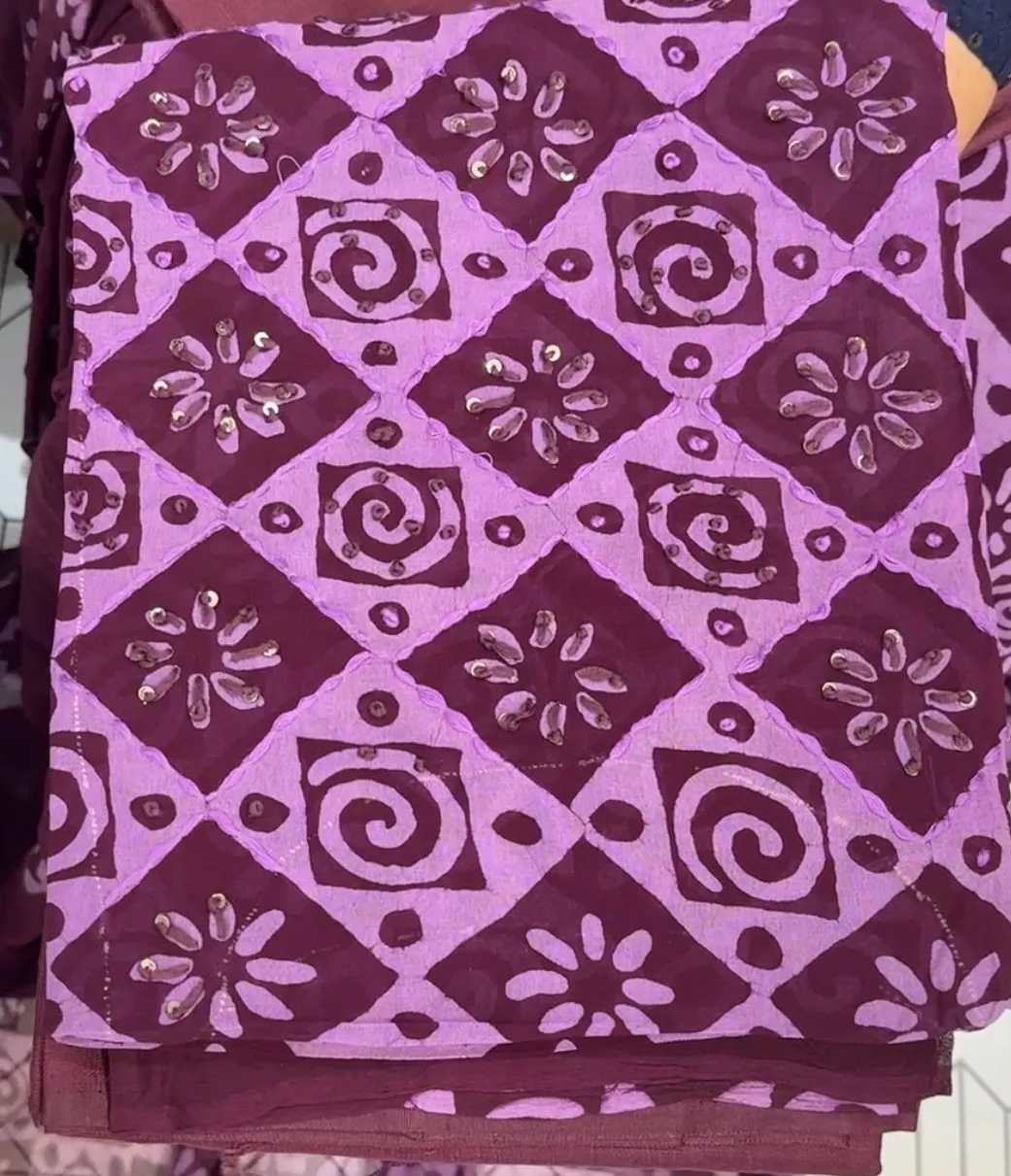 BATIK PRINTED UNSTITCHED SALWAR SUITS - IHA 14398