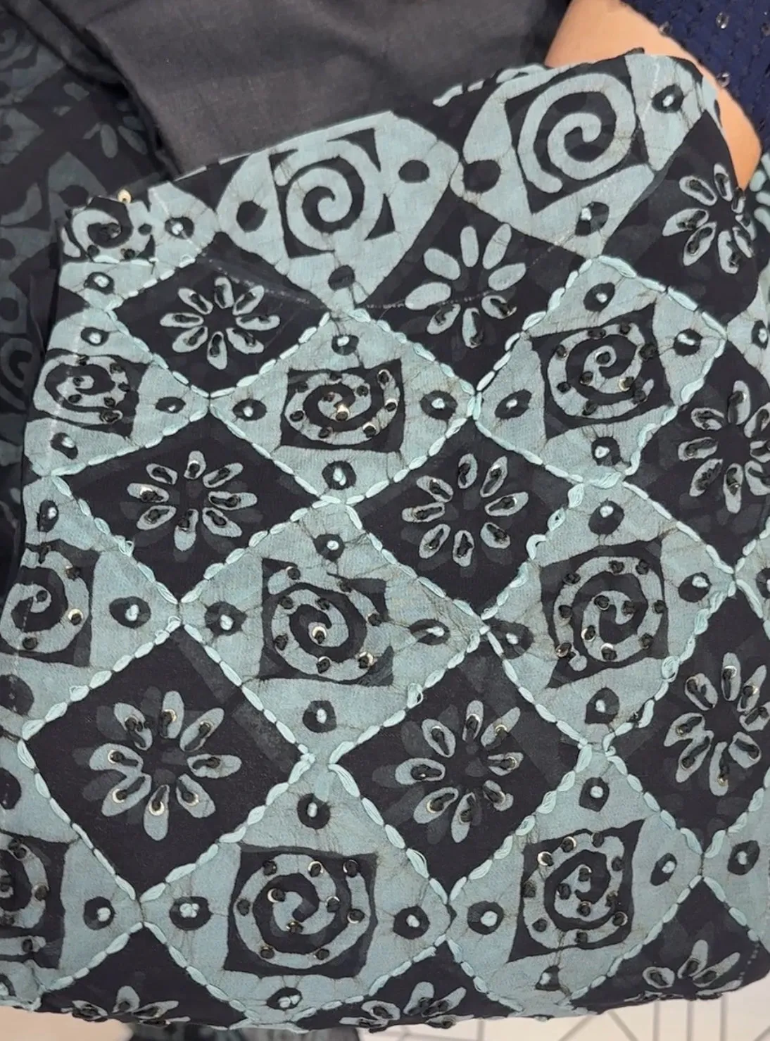 BATIK PRINTED UNSTITCHED SALWAR SUITS - IHA 14398
