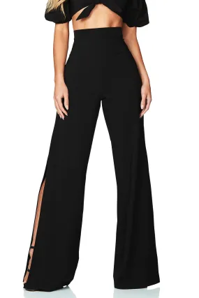 Belle High Waisted Pant - Black