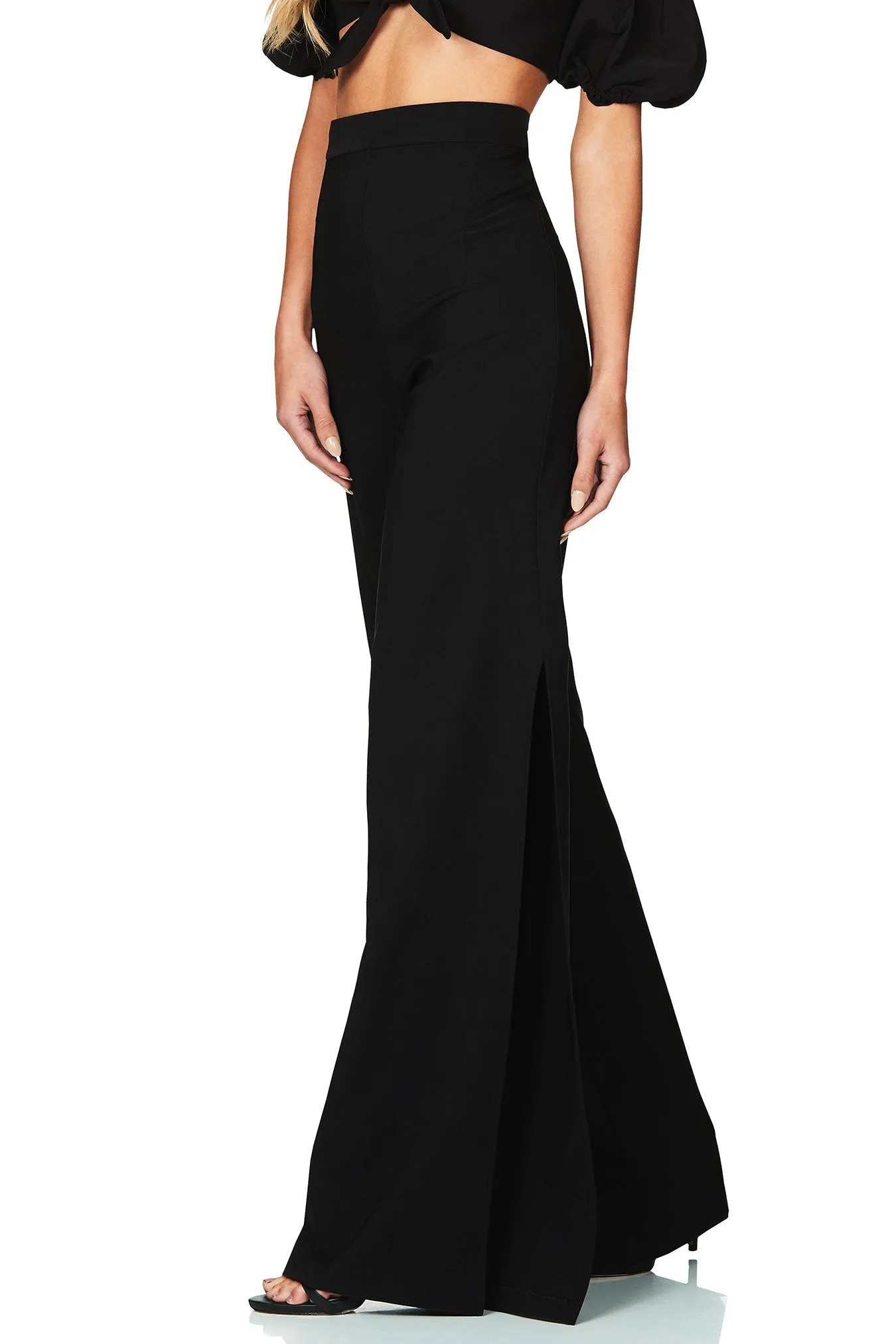 Belle High Waisted Pant - Black