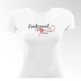 Black Tie Bridesmaid TShirt
