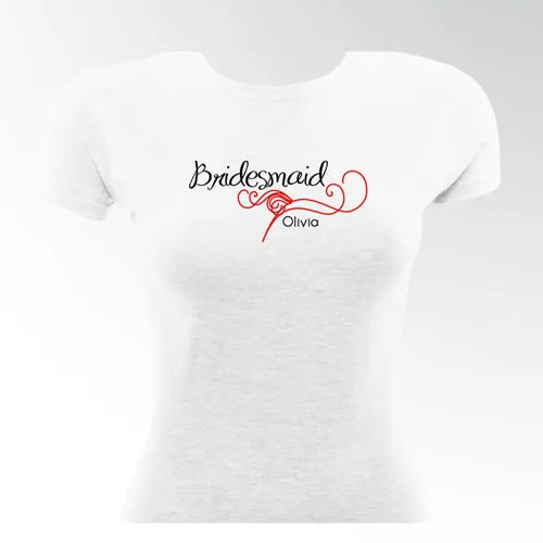 Black Tie Bridesmaid TShirt