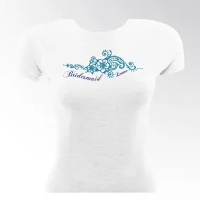 Blue Henna Bridesmaid TShirt