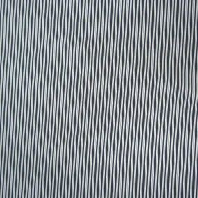 Blue Striped Italian Cotton Shirt Fabric