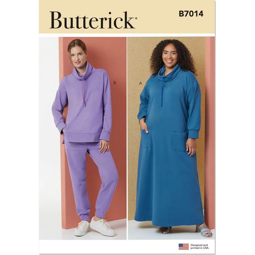 Butterick Pattern B7014 Misses' and Women's Lounge Dress, Top and Pants