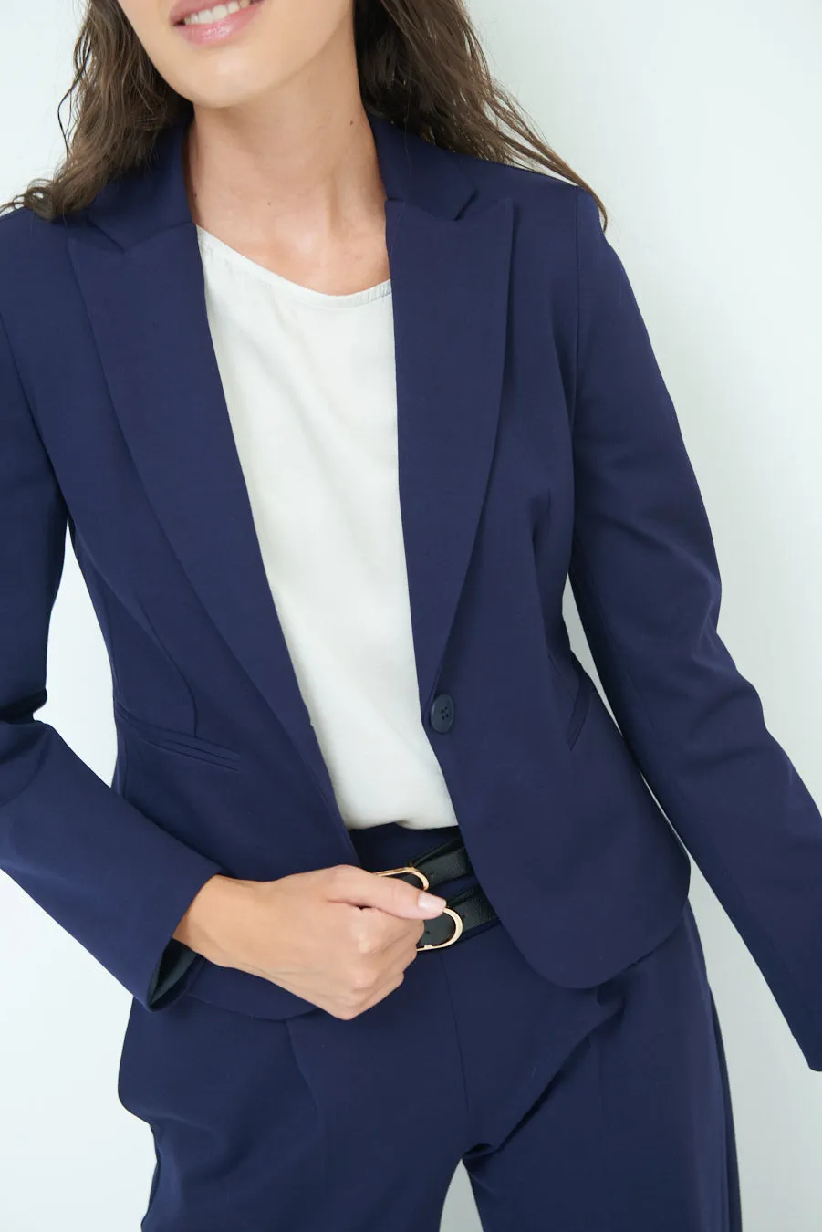 Chic cropped jacket with button closure wholesale