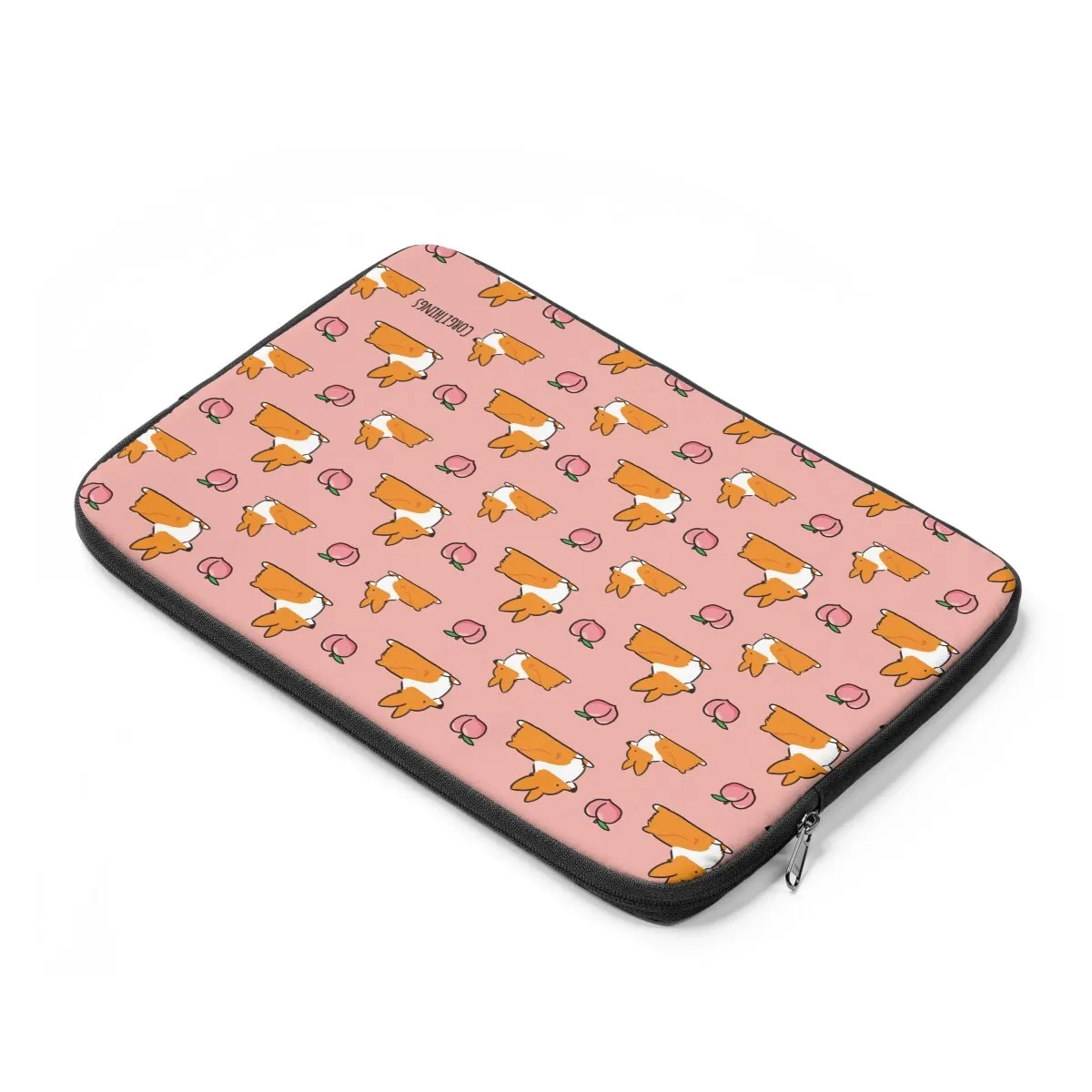 Corgi Peach Sploot Laptop Sleeve | 3 Sizes