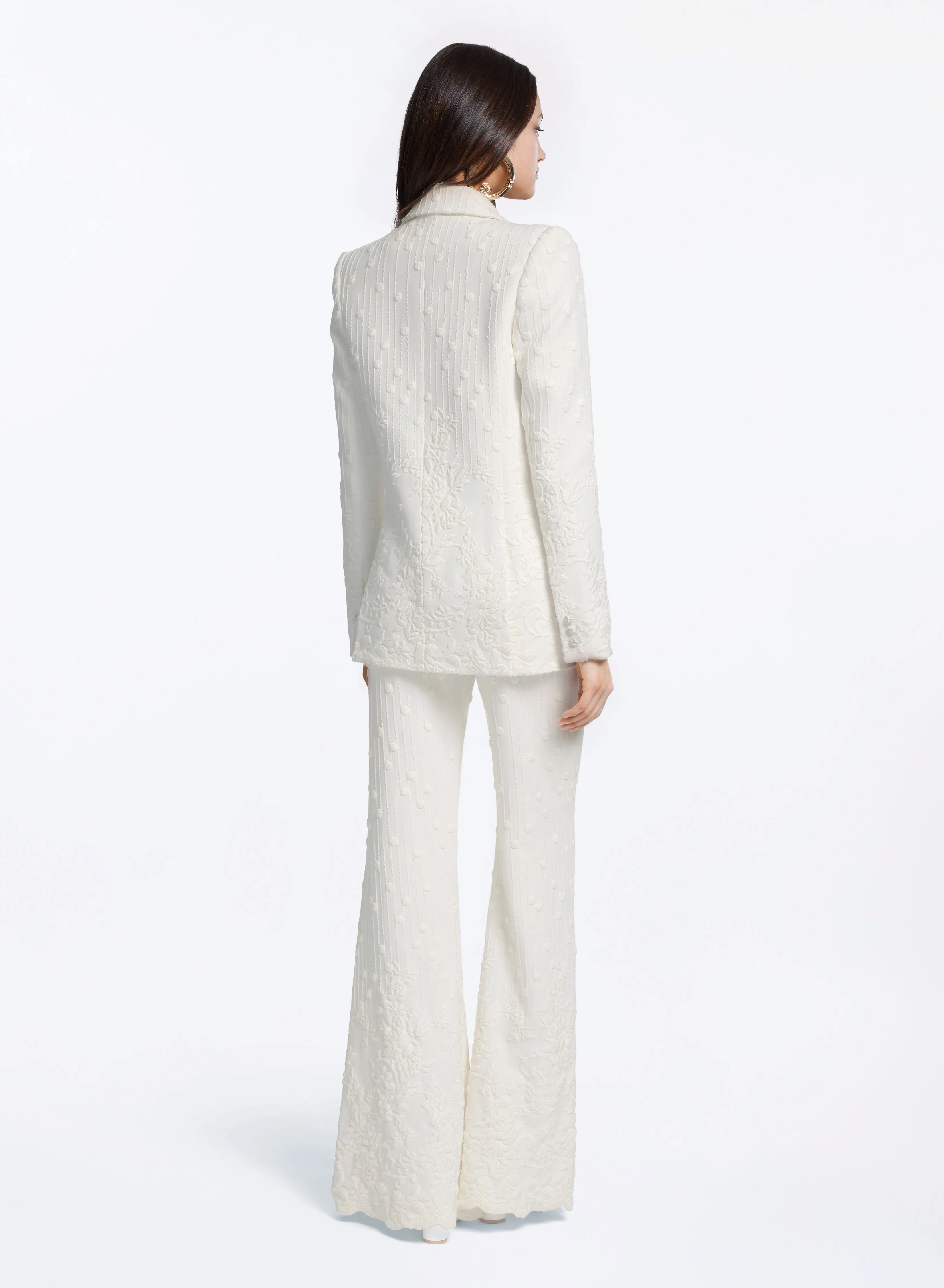 Embroidered Cady Blazer