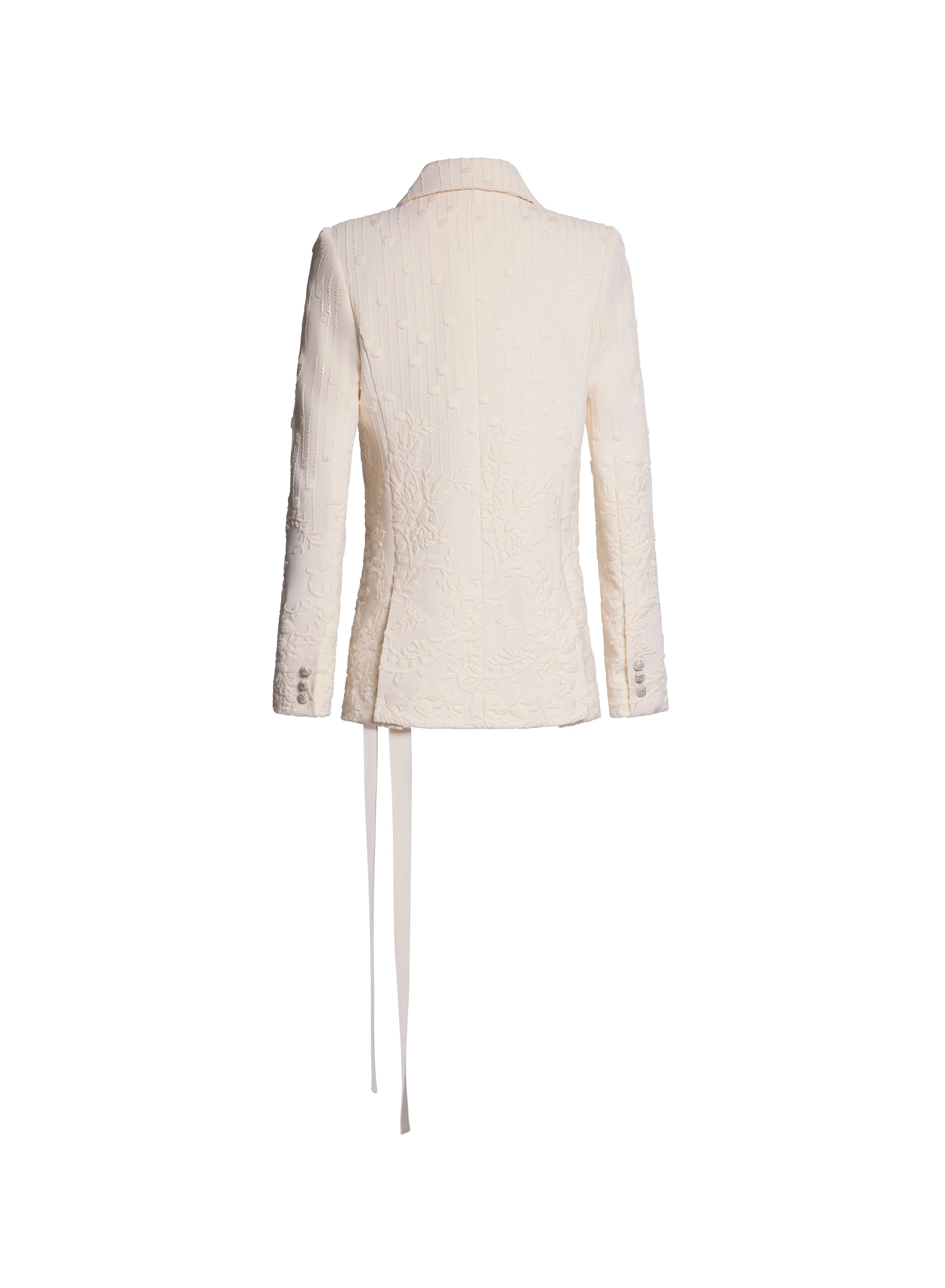 Embroidered Cady Blazer