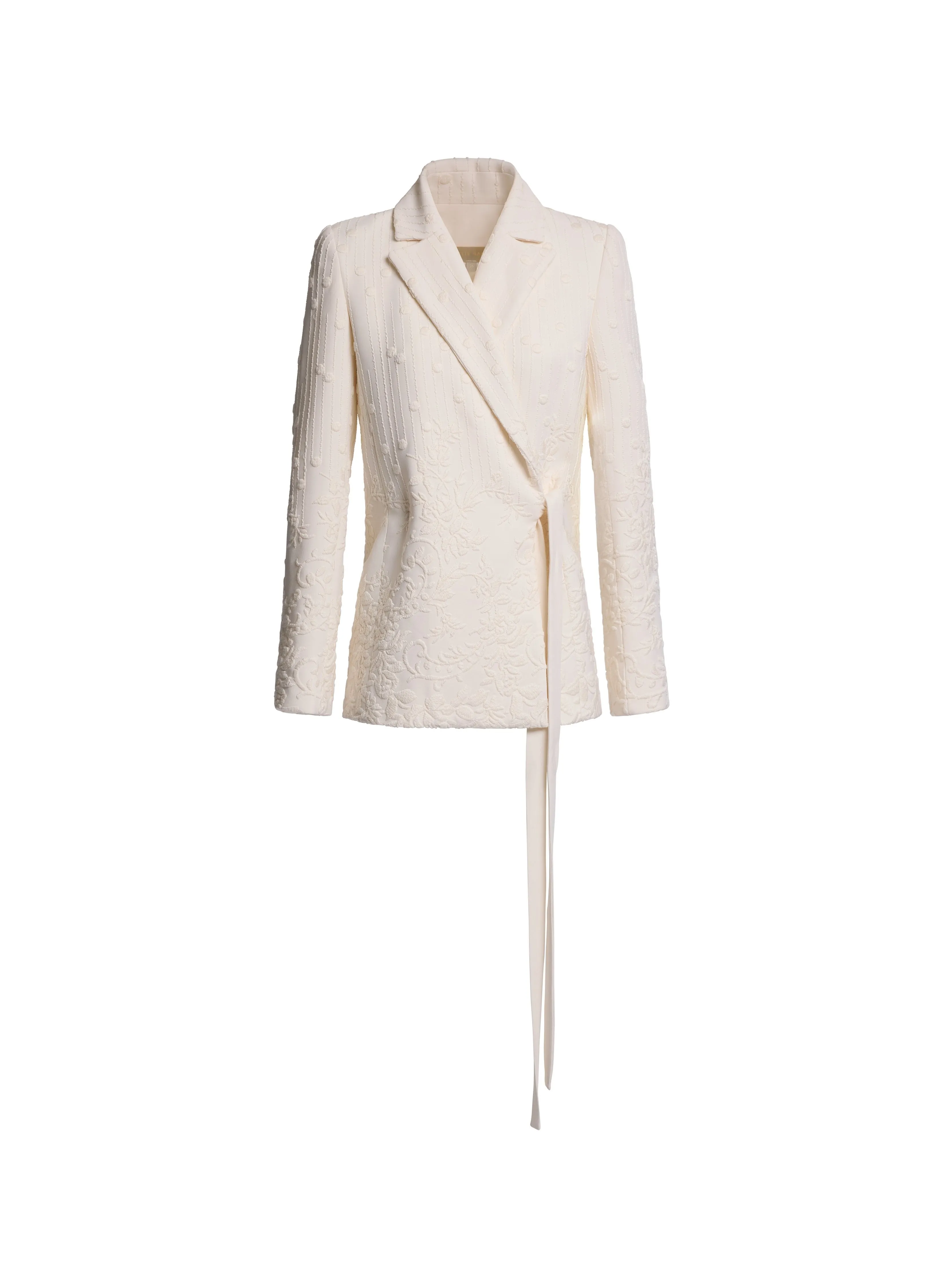 Embroidered Cady Blazer