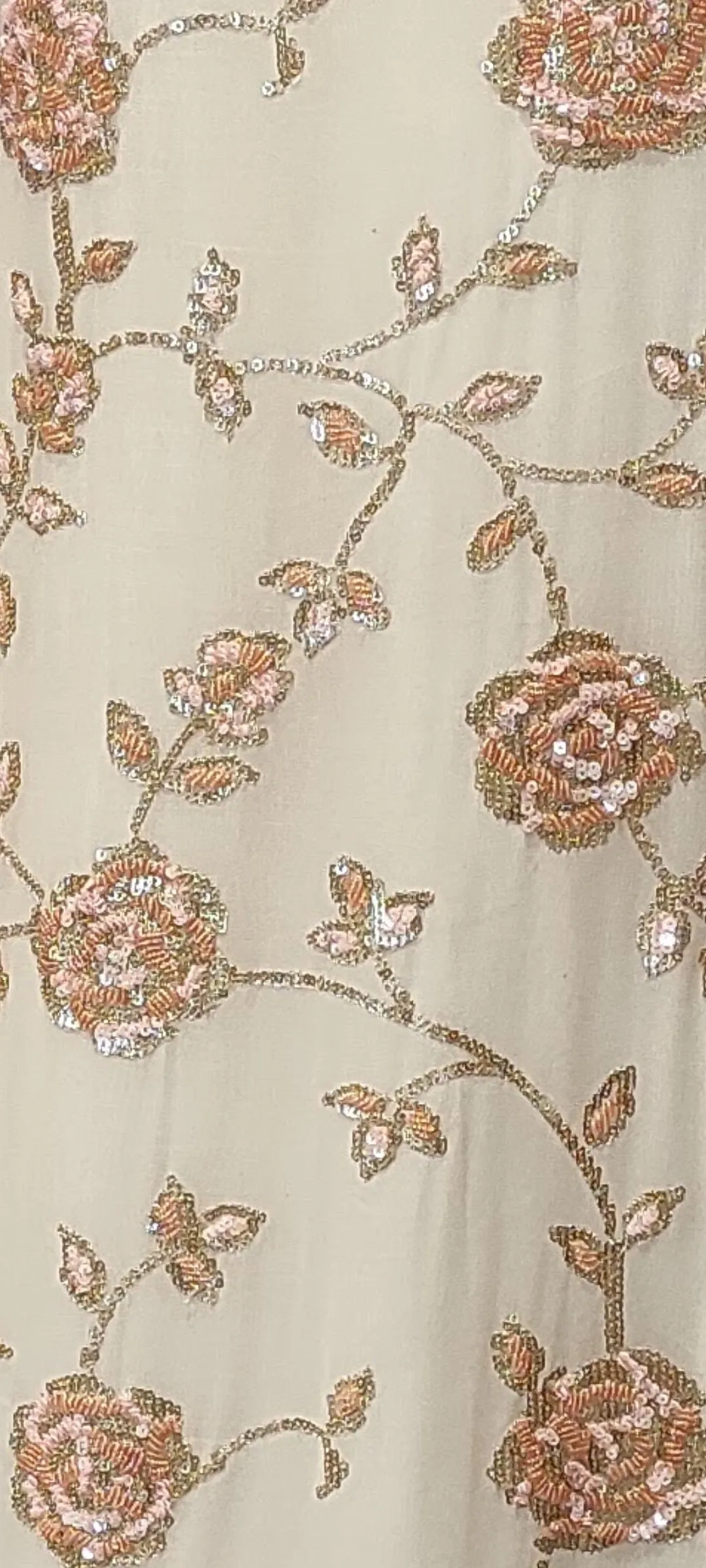 Georgette Suit with Skirt with Sequins Work