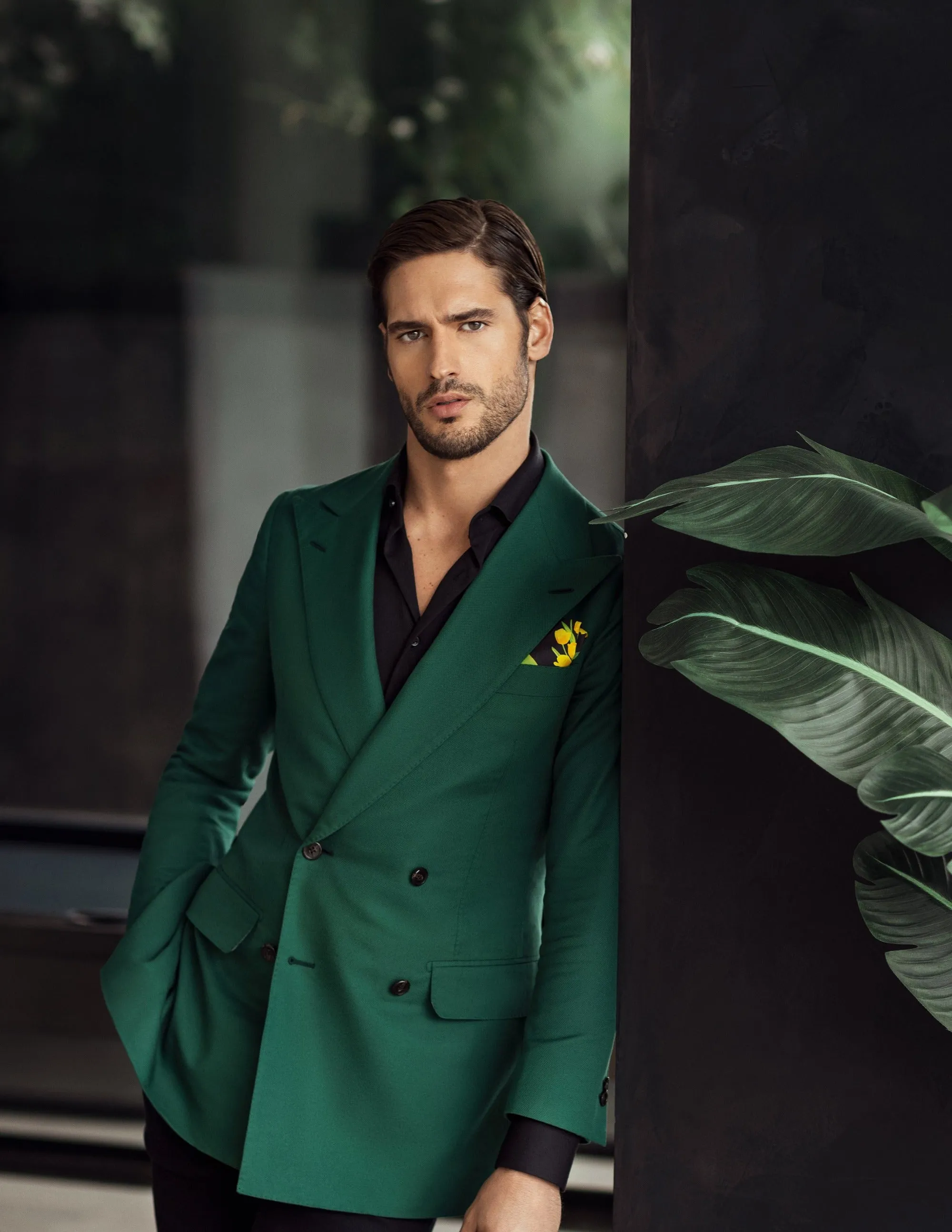 Green Double Breasted Jacket