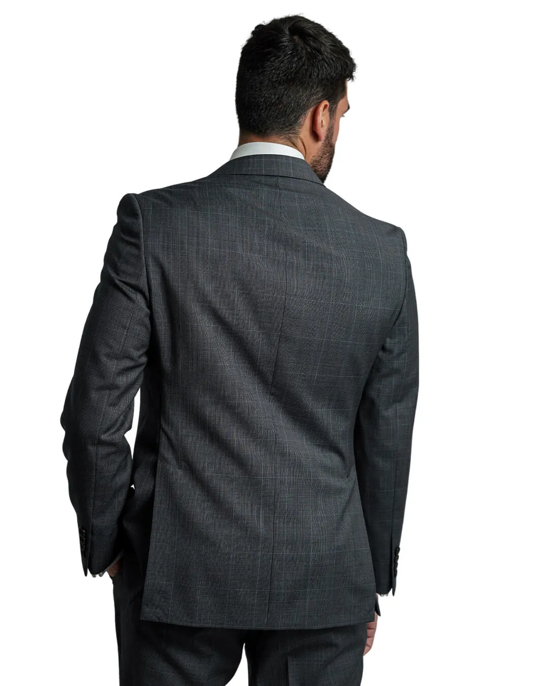 Grey Prince of Wales Check Suit
