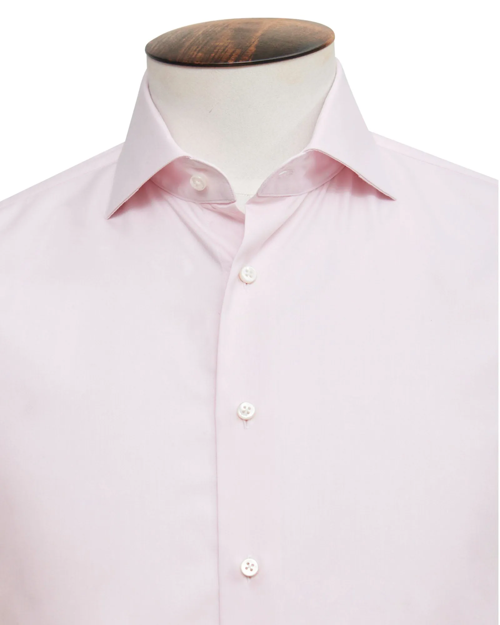 Light Pink Fine Twill Cutaway Collar Shirt