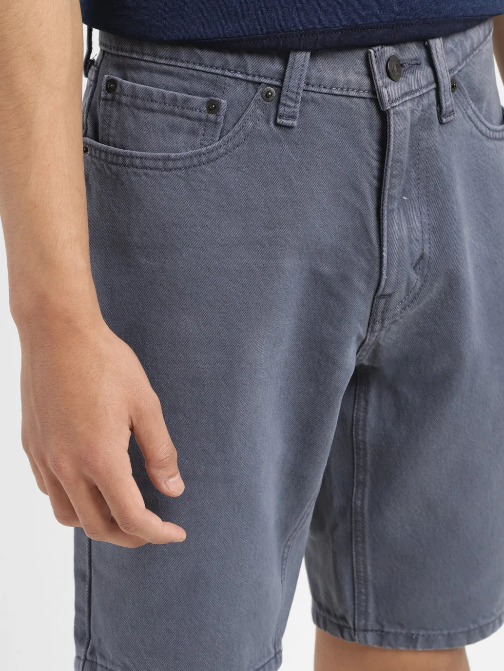 Men's Blue Regular Fit Shorts