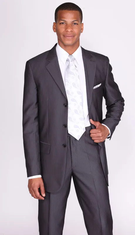 Milano Moda 58028BK Mens Suit