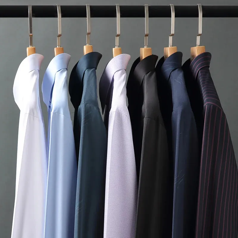 Plain Cotton Blend Solid Shirts Yellow