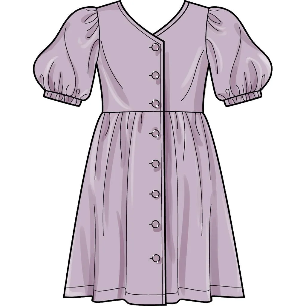 Simplicity Sewing Pattern S9281 Girls' Dresses, Top & Pants