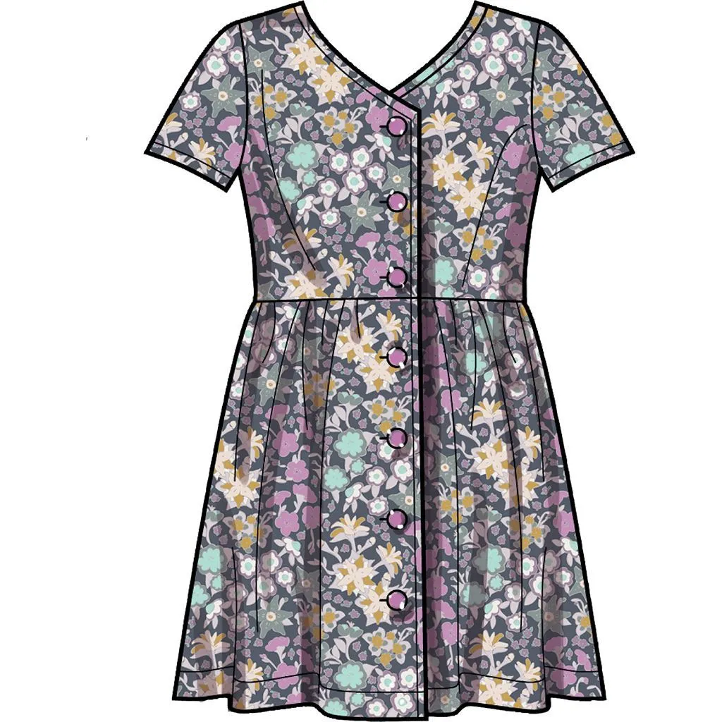 Simplicity Sewing Pattern S9281 Girls' Dresses, Top & Pants