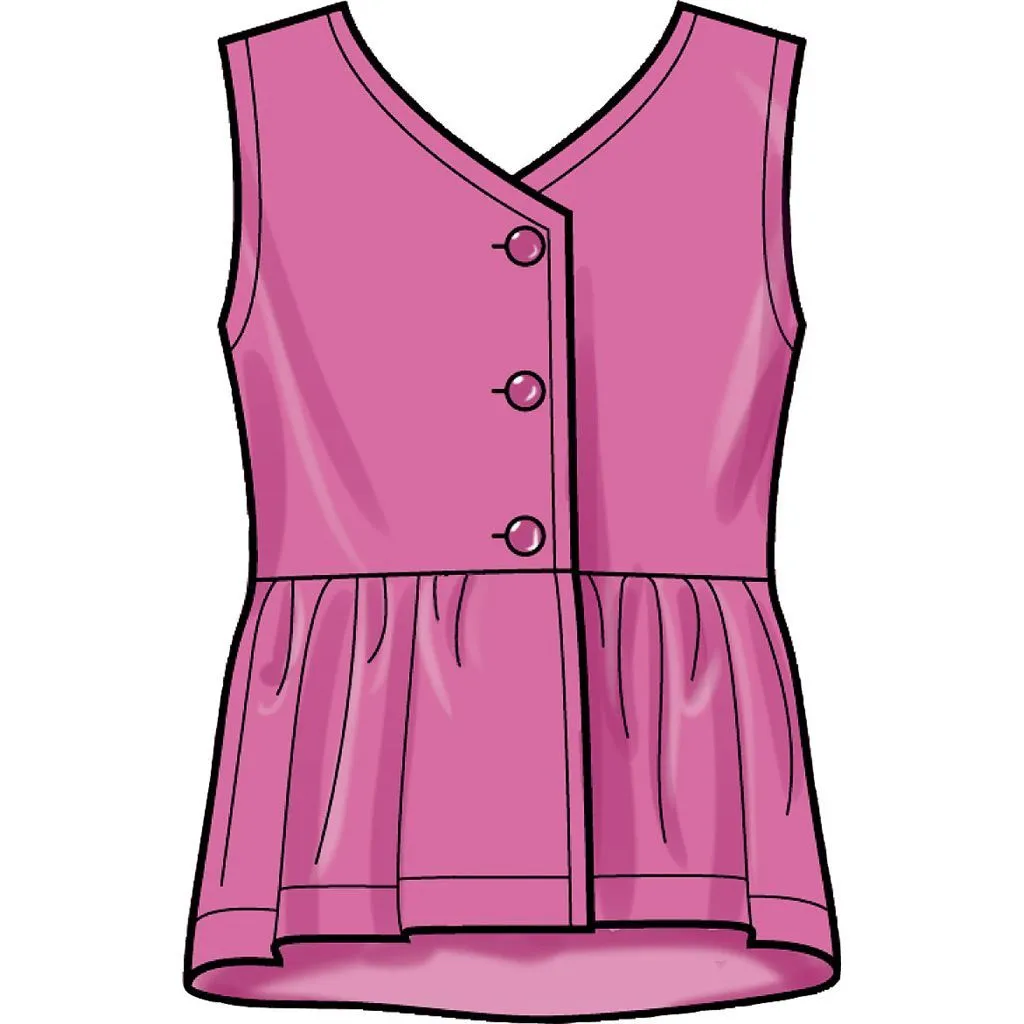 Simplicity Sewing Pattern S9281 Girls' Dresses, Top & Pants