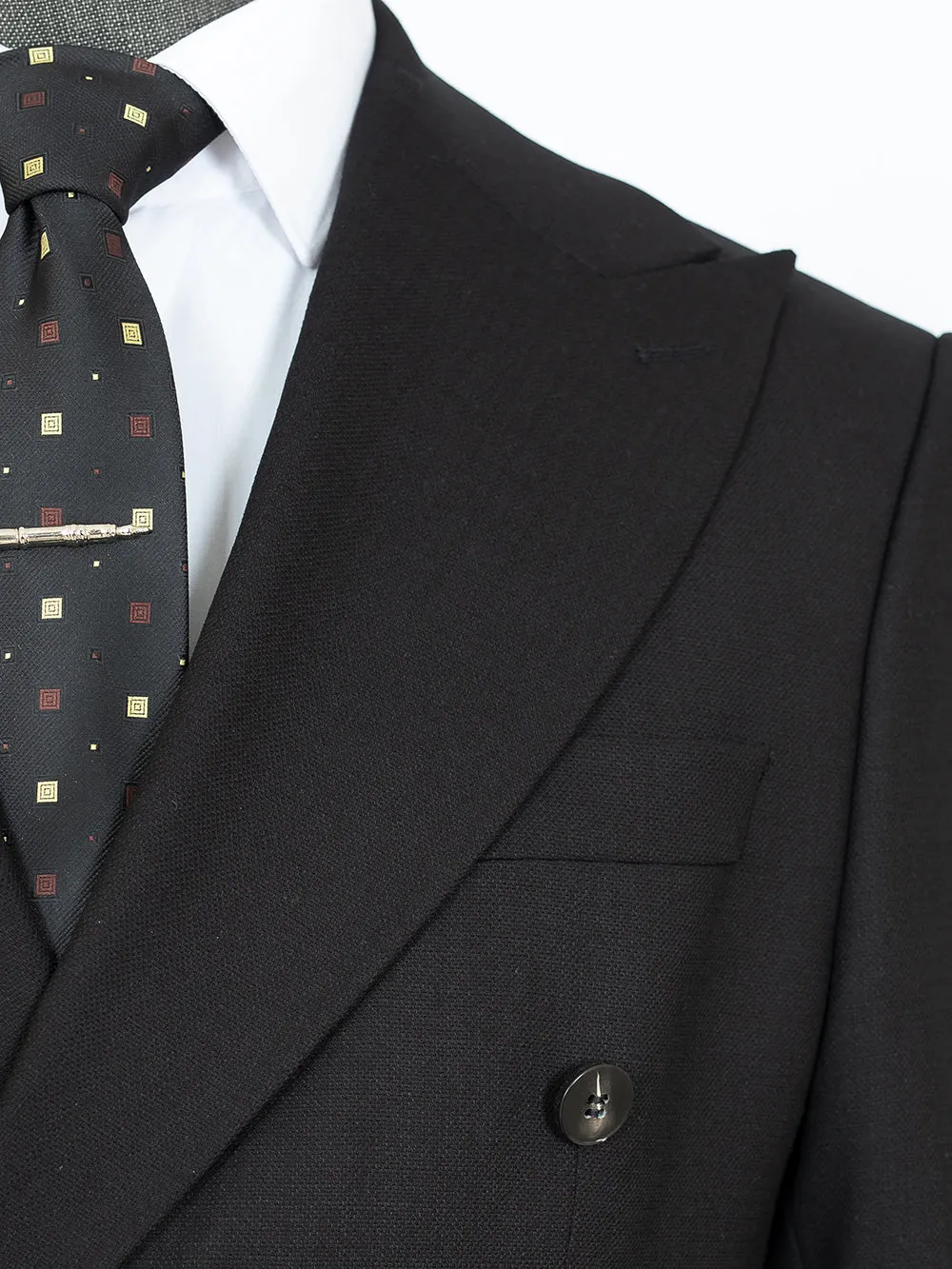 Smile Navy Double Breasted Bespoke Men Suit Tailored