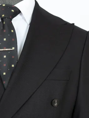 Smile Navy Double Breasted Bespoke Men Suit Tailored