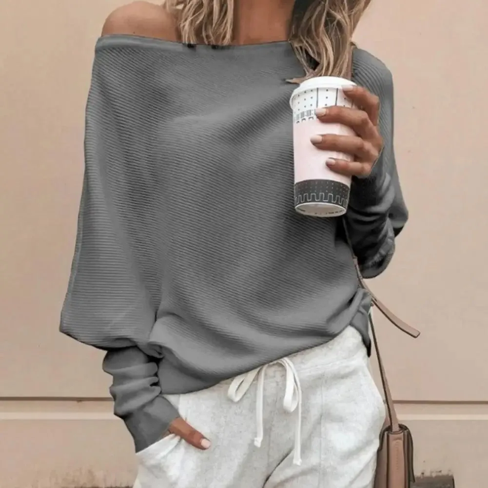 Solid Color Stretchy Women Blouse Sexy