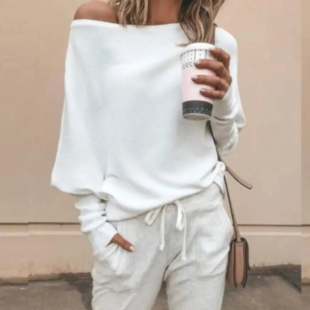 Solid Color Stretchy Women Blouse Sexy