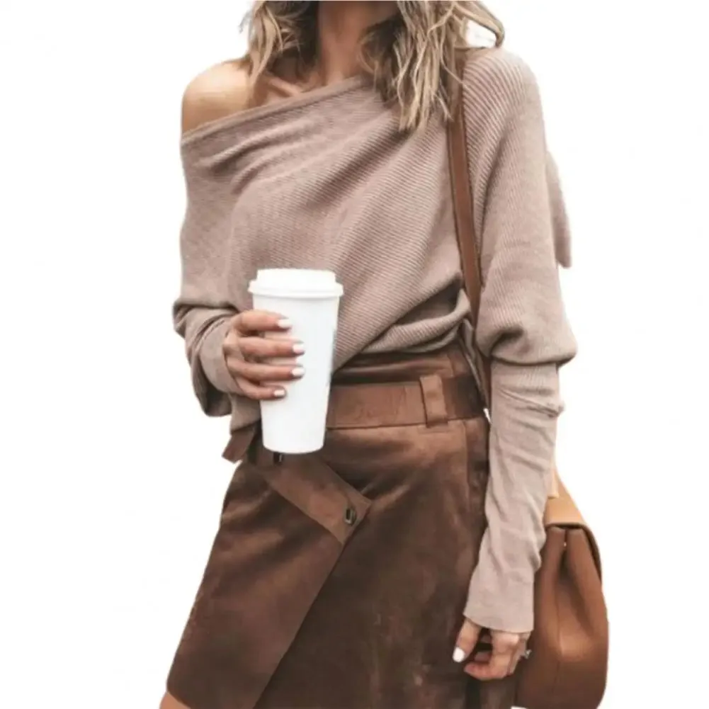 Solid Color Stretchy Women Blouse Sexy