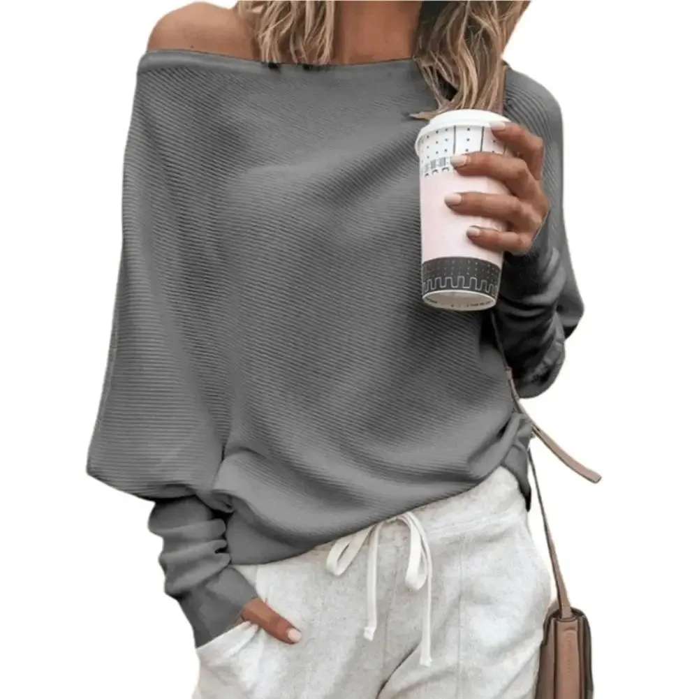 Solid Color Stretchy Women Blouse Sexy