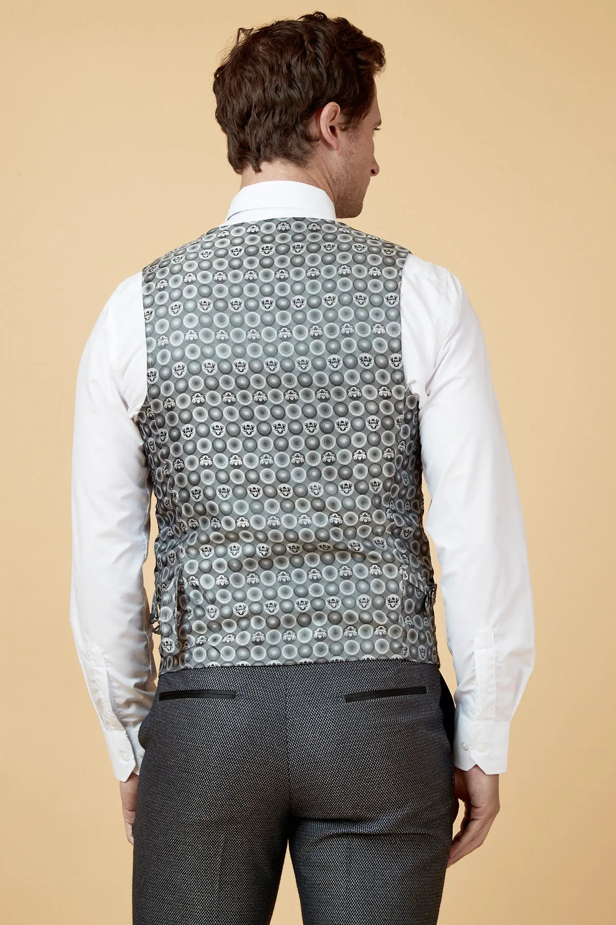 SPENCER - Charcoal Grey Single Breasted Waistcoat