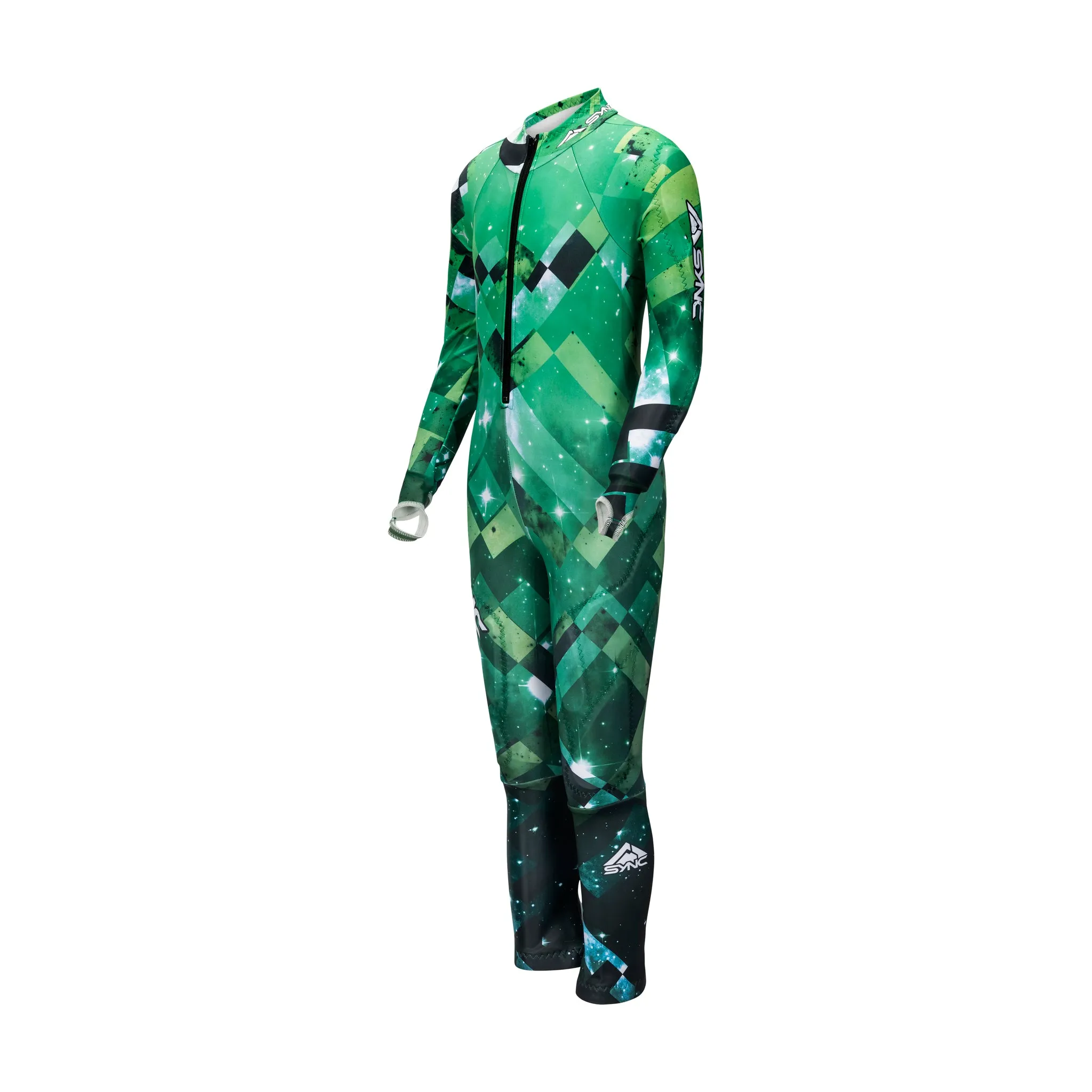 Green Stellar Kids Race Suit