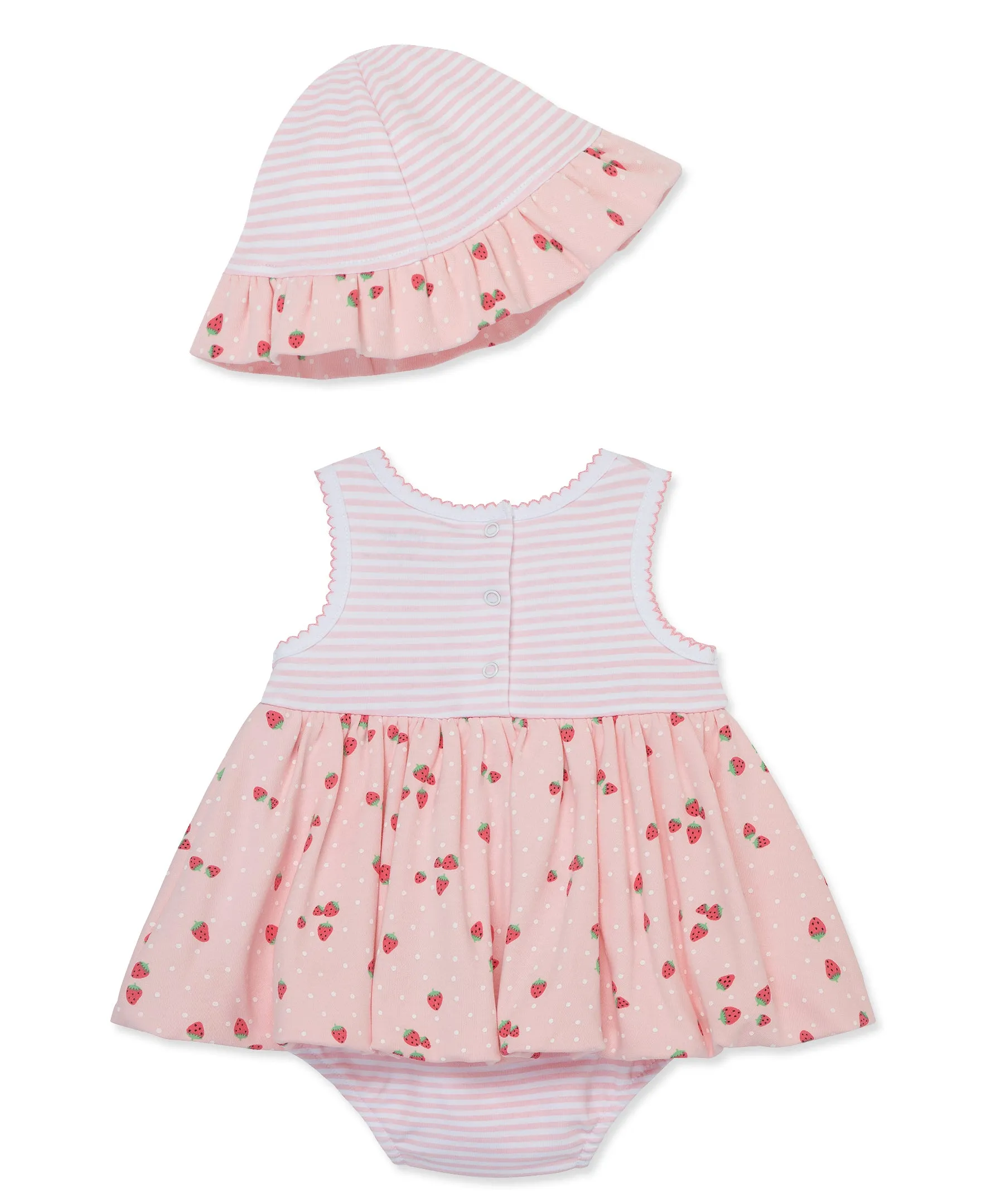 Strawberries Popover & Hat Set
