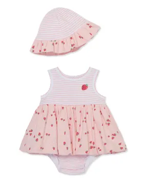 Strawberries Popover & Hat Set