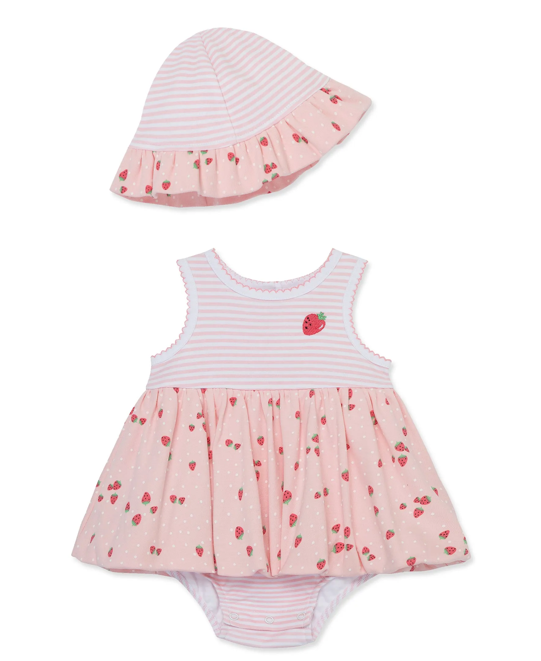 Strawberries Popover & Hat Set