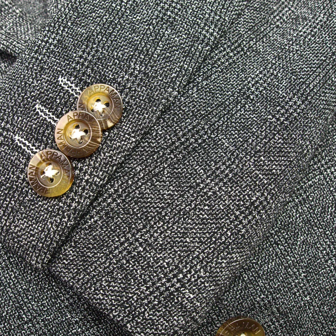 Stretchy Mod Suit | Noir Micro Plaid