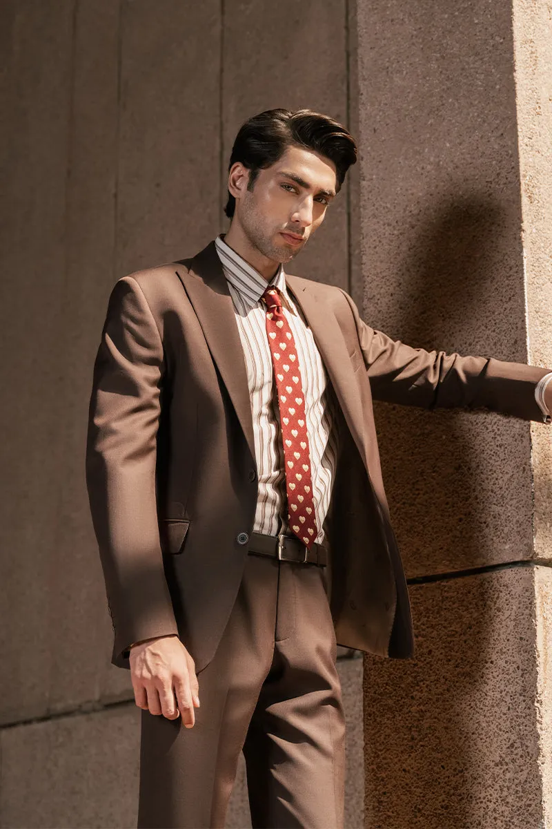 Tran Brown Two Piece Suit