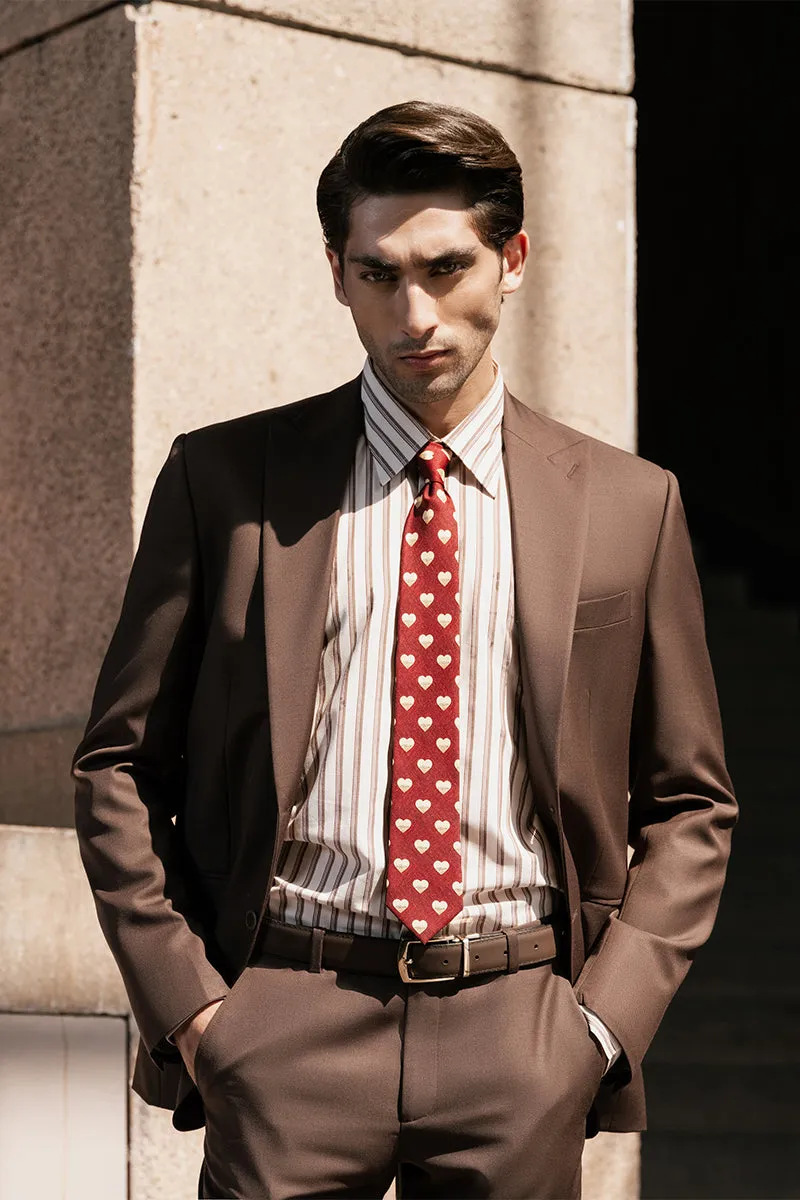 Tran Brown Two Piece Suit