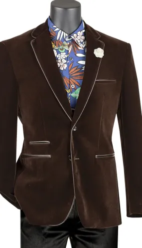Vinci BS-02-BRN  Mens Sport Coat