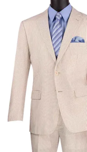 Vinci  MSS-1-TAN Mens Suit