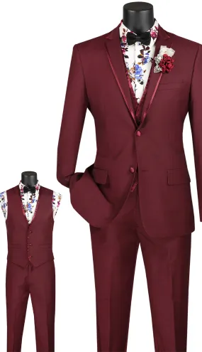 Vinci  SV2T-8-BUR  Mens Suit
