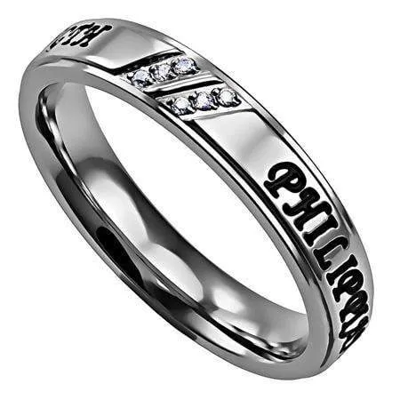 Women's Luxury Ring Christ My Strength